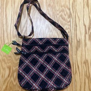 Vera Bradley Triple Zip Hipster in Minsk Plaid